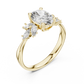 Everly - Oval Certified Lab Diamond with Marquise Accent Stones