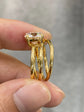 3ct Round Cut Lab Diamond, Triple Row Bypass Certified Solitaire