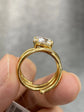 3ct Round Cut Lab Diamond, Triple Row Bypass Certified Solitaire