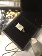 5.2tcw Emerald Cut Lab Diamond, Split Shank, Pave Band, Horizontal Set Certified Ring