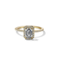 Rachel - Solitaire with Halo and Pave Band