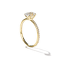 Adelle - Solitaire with Pave Band