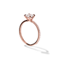 Adelle - Solitaire with Pave Band