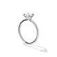 Adelle - Solitaire with Pave Band