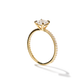 Adelle - Solitaire with Pave Band