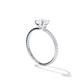 Adelle - Solitaire with Pave Band