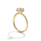 Rachel - Solitaire with Halo and Pave Band