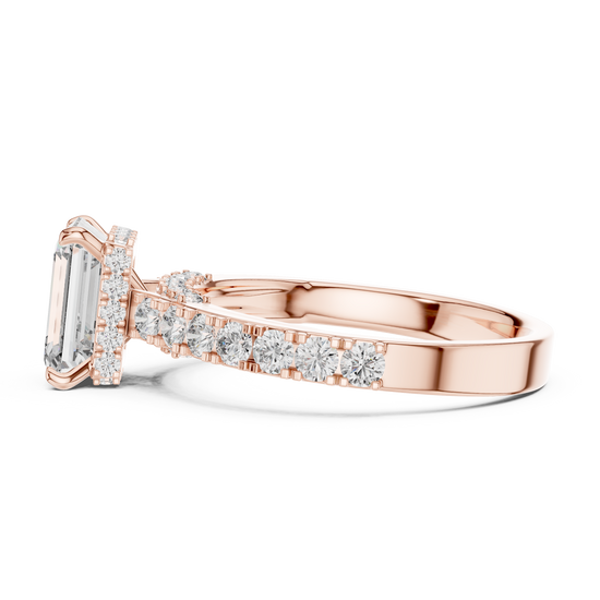 Jody - Solitaire with Hidden Halo and Band Accents