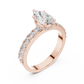 Erika - Solitaire with Hidden Halo and Pave Band