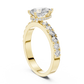 Erika - Solitaire with Hidden Halo and Pave Band