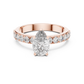 Erika - Solitaire with Hidden Halo and Pave Band