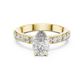 Erika - Solitaire with Hidden Halo and Pave Band