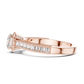Marla - Antique Solitaire with Halo and Accent Stones