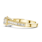Marla - Antique Solitaire with Halo and Accent Stones