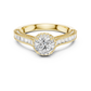 Marla - Antique Solitaire with Halo and Accent Stones
