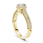 Marla - Antique Solitaire with Halo and Accent Stones