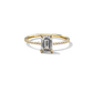 Adelle - Solitaire with Pave Band