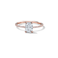 Adelle - Solitaire with Pave Band