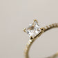 Adelle - Solitaire with Pave Band