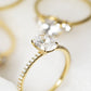 Adelle - Solitaire with Pave Band