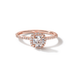 Rachel - Solitaire with Halo and Pave Band