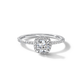 Rachel - Solitaire with Halo and Pave Band