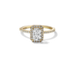 Rachel - Solitaire with Halo and Pave Band