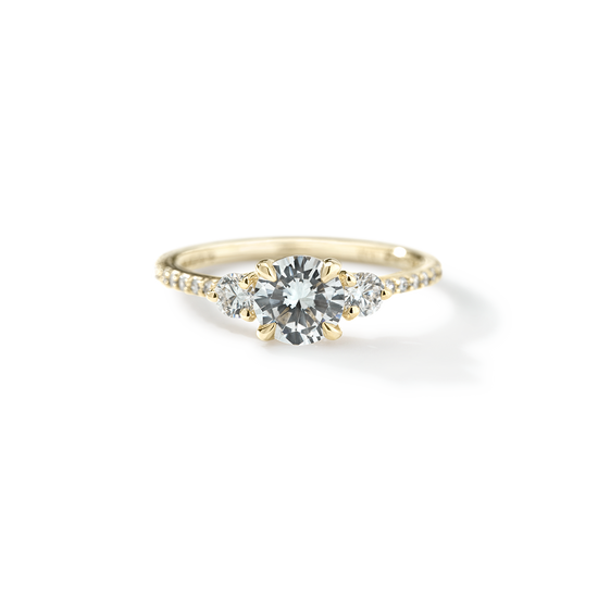 3 Stone Pave Band