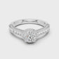 Marla - Antique Solitaire with Halo and Accent Stones