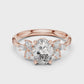 Everly - Oval Certified Lab Diamond with Marquise Accent Stones
