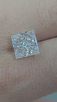 9tcw Princess Cut Crushed Ice Cathedral Certified Engagement Ring