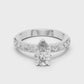Erika - Solitaire with Hidden Halo and Pave Band